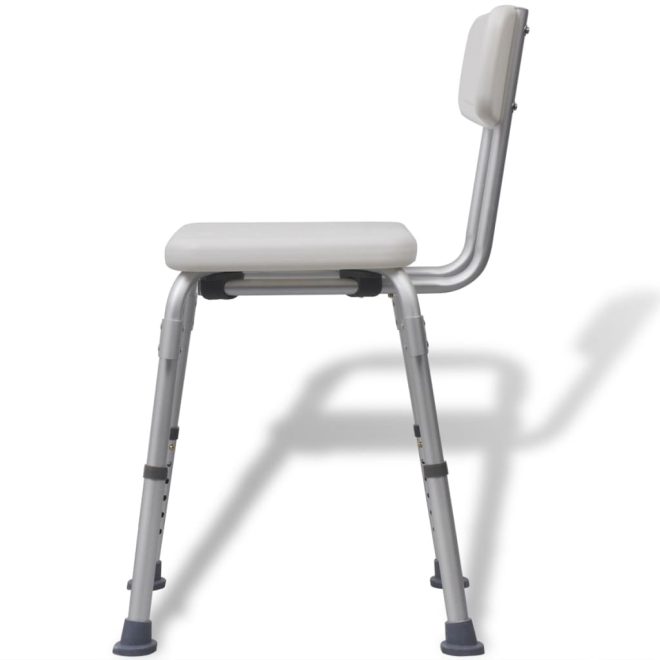 Shower Chair Aluminium White