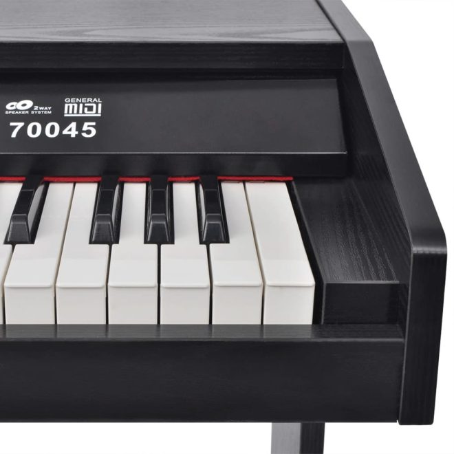 88-Key Digital Piano with Pedals Black Melamine Board