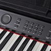 88-Key Digital Piano with Pedals Black Melamine Board