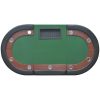 10-Player Poker Table with Dealer Area and Chip Tray – Green