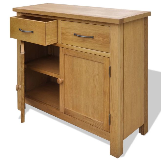 Sideboard 90×33.5×83 cm Solid Oak Wood