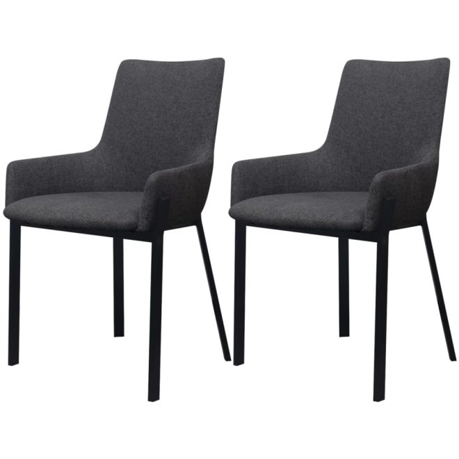 Dining Chairs Fabric – Dark Grey, 2