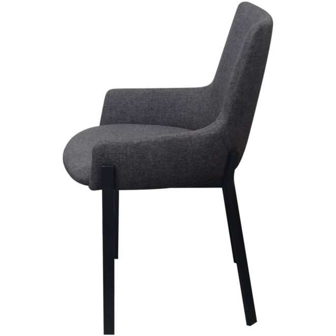 Dining Chairs Fabric – Dark Grey, 2