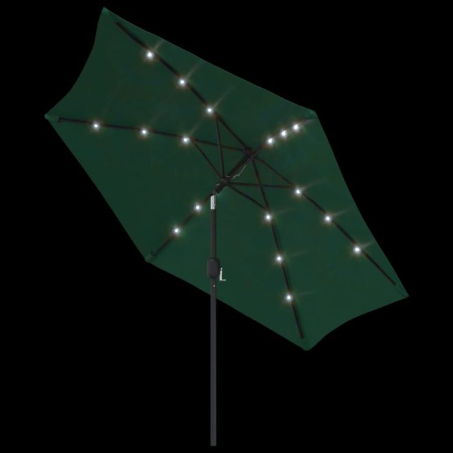 LED Cantilever Umbrella 3 m – Green