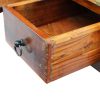 Coffee Table Drawers Solid Reclaimed Wood 90x45x35 cm – MULTICOLOUR