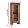 Highboard 50x30x110 cm Solid Sheesham Wood