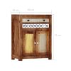 Side Cabinet 60x30x75 cm Solid Sheesham Wood