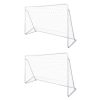 Soccer Goal Post Net Set Steel 240 x 90 x 150 cm High-quality – 2