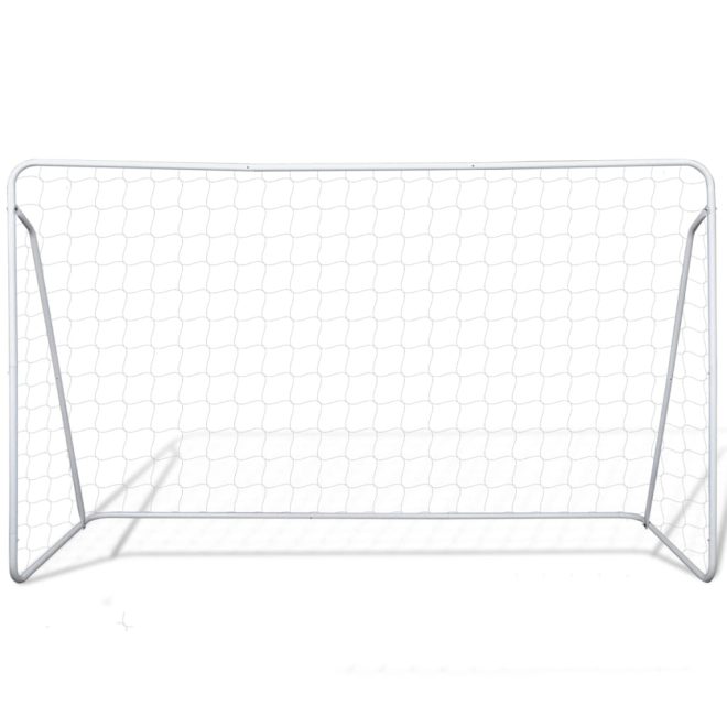 Soccer Goal Post Net Set Steel 240 x 90 x 150 cm High-quality – 2