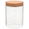 Storage Glass Jars with Cork Lid 6 pcs – 650 ml