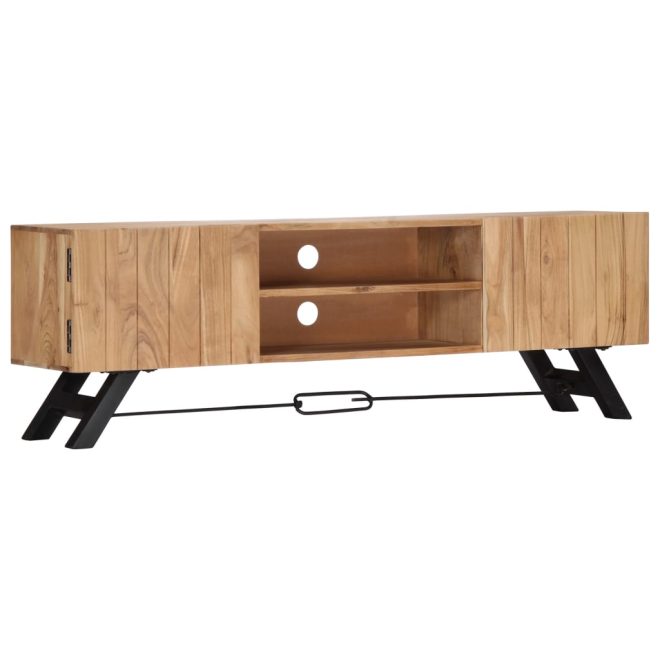 Olary TV Cabinet 140x30x45 cm Solid Acacia Wood