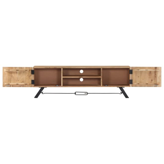 Olary TV Cabinet 140x30x45 cm Solid Acacia Wood