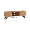 Olary TV Cabinet 140x30x45 cm Solid Acacia Wood