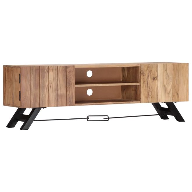 Olary TV Cabinet 140x30x45 cm Solid Acacia Wood