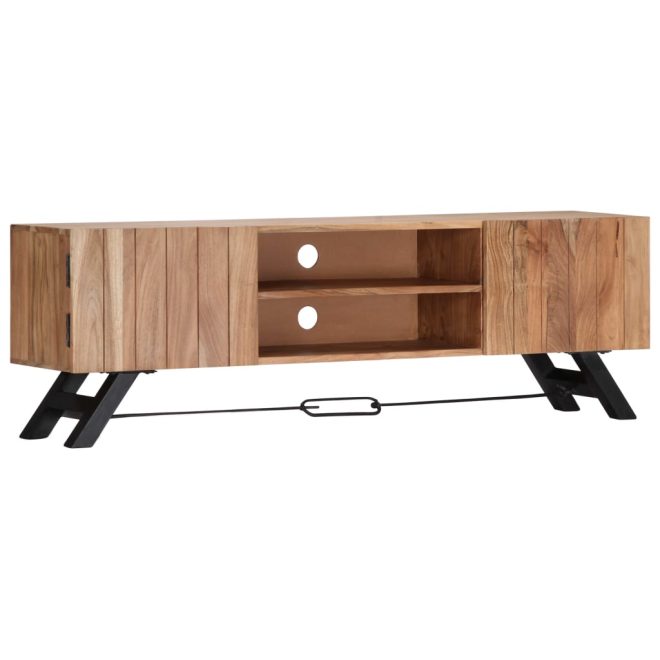 Olary TV Cabinet 140x30x45 cm Solid Acacia Wood