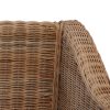 Armchair with Cushions Natural Rattan