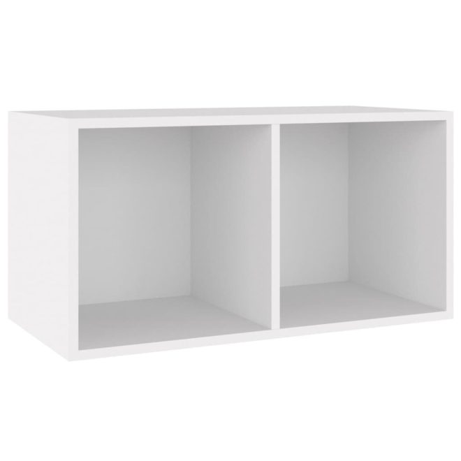 Vinyl Storage Box 71x34x36 cm Engineered Wood – White