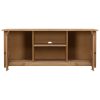 Keera TV Cabinet 120x40x50 cm Solid Pine Wood Panama Range – Brown