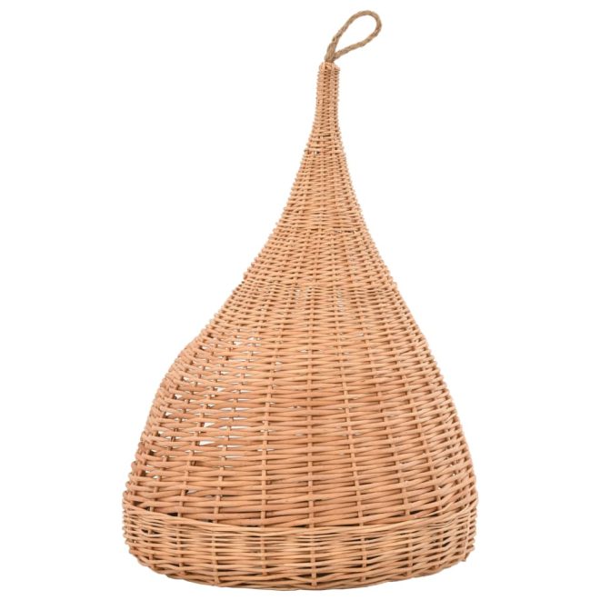 Cat House with Cushion 40×60 cm Natural Willow Teepee