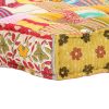 Caldicot Pouffe 100x100x20 cm Fabric – Patchwork