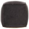 Pouffe Cotton Velvet 40x40x40 cm – Anthracite