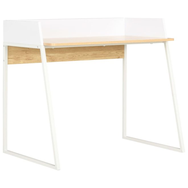 Desk and 90x60x88 cm – White and Brown