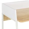 Desk and 90x60x88 cm – White and Brown