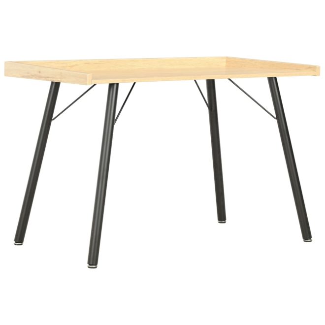 Desk 90x50x79 cm – Black and Oak