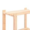 3-Tier Storage Rack 80x38x90 cm Solid Wood Pine 150 kg – 1