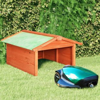 Robotic Lawn Mower Garage 72x87x50 cm Solid Firwood