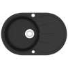 Granite Kitchen Sink Single Basin Oval Black