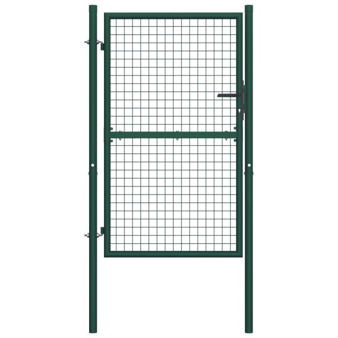 Fence Gate Steel Green – 100×150 cm