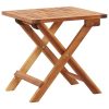 Folding Garden Coffee Table 40x40x40 cm Solid Acacia Wood