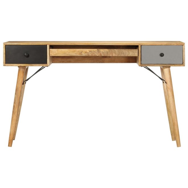 Desk with Drawers 130x50x80 cm Solid Mango Wood