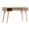 Desk with Drawers 130x50x80 cm Solid Mango Wood