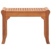 Garden Bench Solid Eucalyptus Wood – 64x44x45 cm