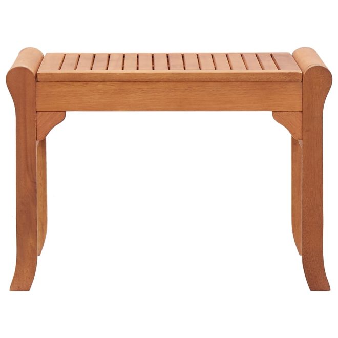 Garden Bench Solid Eucalyptus Wood – 64x44x45 cm