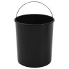 Kitchen Built-in Dust Bin Stainless Steel – 26.5×26.5 cm, Black and Silver