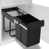 Kitchen Cupboard Pull-out Recycled Dustbin Soft-Close – 34x26x35.1 cm, 20 L