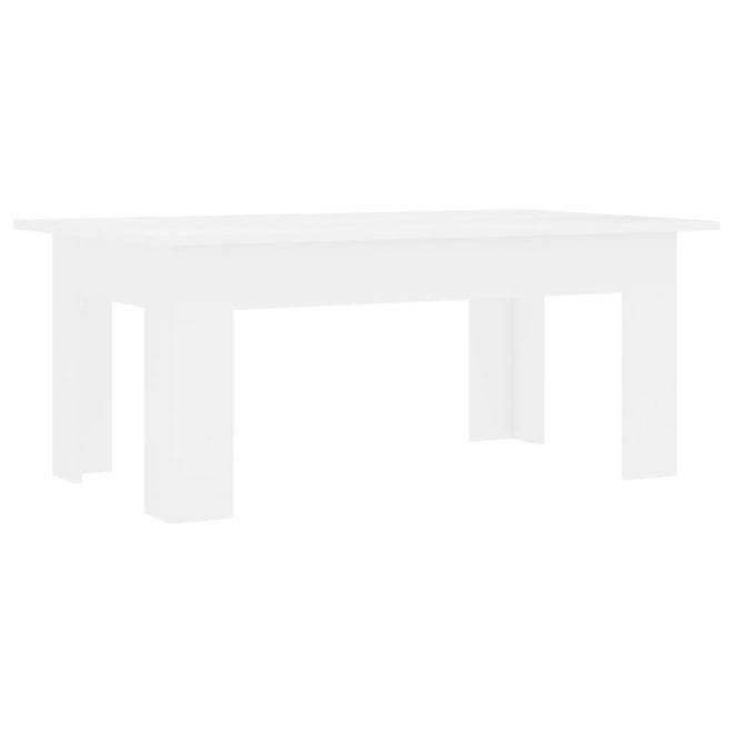 Coffee Table 100x60x42 cm Engineered Wood – White