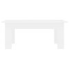 Coffee Table 100x60x42 cm Engineered Wood – White