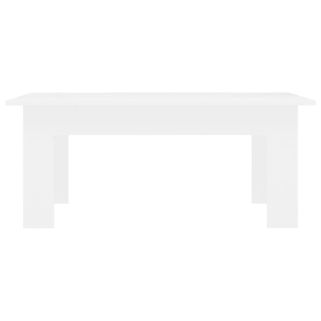 Coffee Table 100x60x42 cm Engineered Wood – White