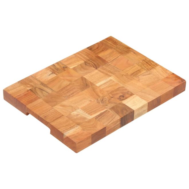 Chopping Board Solid Acacia Wood – 40x30x3.8 cm