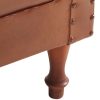 Tub Chair Real Leather – Brown