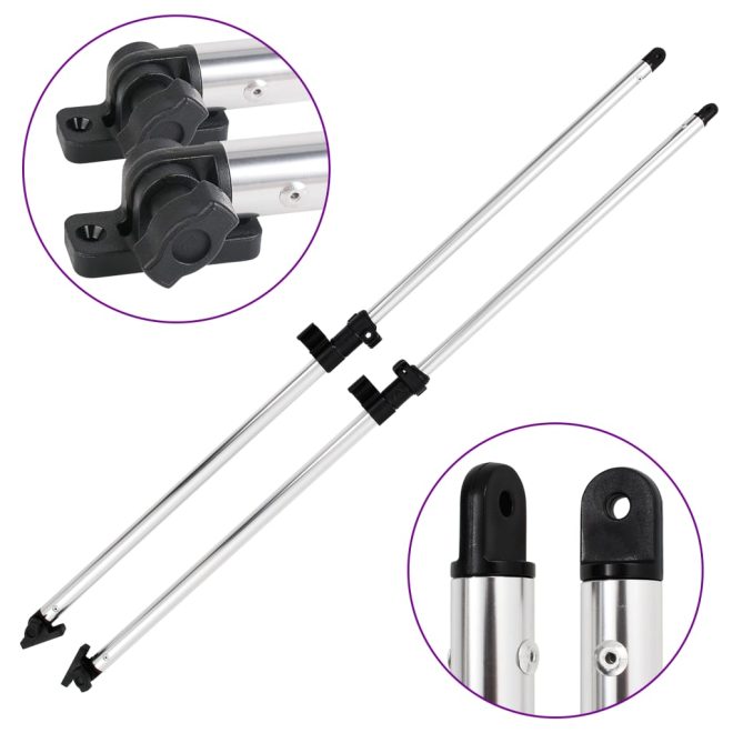 Bimini Top Support Poles 2 pcs Aluminium