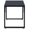 Garden Bench PS Board Black – 120.5x40x45 cm