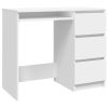 Desk 90x45x76 cm Engineered Wood – White