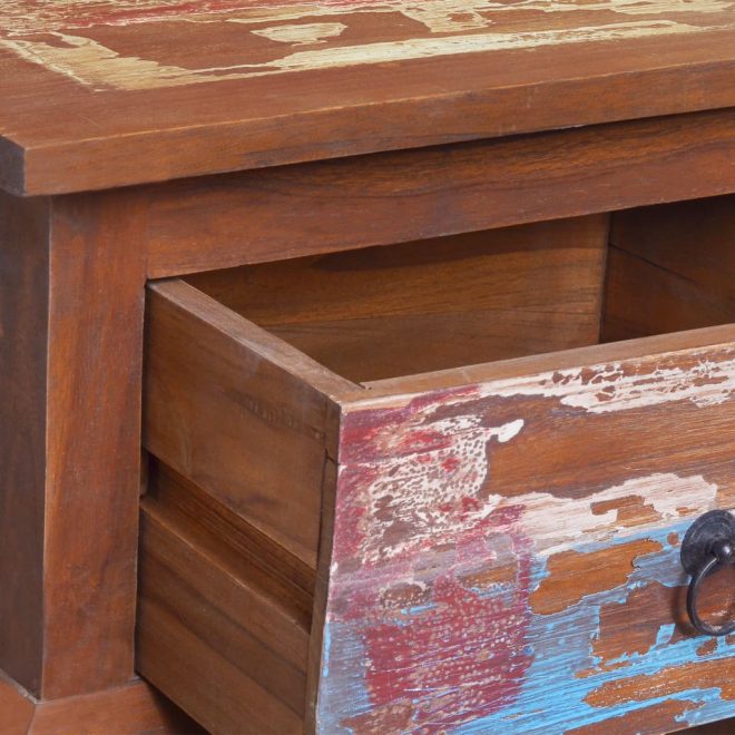 Truro Bedside Cabinet 45x35x40 cm Reclaimed Teak Wood