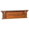 Wall Mounted Coat Rack Solid Teak Wood – 70x10x20 cm