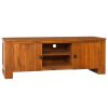 Hawick TV Cabinet 110x30x40 cm Solid Teak Wood